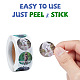 CRASPIRE Animal Self-Adhesive Paper Gift Tag Stickers DIY-CP0001-73B-4