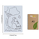 Haustier Kunststoff aushöhlen Zeichnung Malschablonen Vorlagen DIY-WH0284-026-2