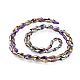 Electroplate Glass Beads Strands X-EGLA-L015-FP-A02-3