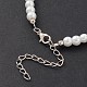 Glass Pearl Anklets AJEW-AN00060-03-3