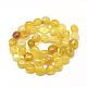 Chapelets de perles en opale jaune naturelle G-R445-8x10-06-2