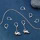 Sunnyclue 1 boîte 30 pièces boucles d'oreilles à levier accessoires levier français boucle d'oreille crochets fil accessoires de boucle d'oreille pour la fabrication de bijoux boucle d'oreille bricolage faire KK-SC0002-29S-4