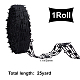 GORGECRAFT 25Yards 28 mm Music Note Ribbon Black Hollow Clothing Trim Music Notation Craft Ribbons for DIY Handmade Wrapping Scrapbooking OCOR-GF0001-38B-2