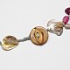 Mehrstufige Halsketten mit Muschelsplittern und Perlen für Damen NJEW-L101-01-3