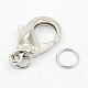 Grade AA Brass Lobster Claw Clasps for Jewelry Necklace Bracelet Making KK-M006-02P-NR-2