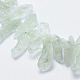 Naturelles quartz vert brins de perles G-F547-30-3