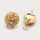 Alloy Dome Stud Earring Findings PALLOY-L146-24-1