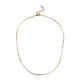 Brass Beaded Necklaces NJEW-JN02984-01-1