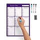 Magnetic Dry Erase Weekly Calendar for Fridge AJEW-E043-07A-2