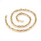 304 Stainless Steel Rope Chain Necklaces NJEW-L047-01G-2