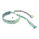 Плетеный браслет из хлопкового шнура с волнистым узором FIND-PW0013-002G-1