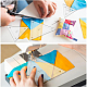 BENECREAT 6Pcs Free Motion Triangle Quilting Template Set DIY-WH0172-939-7