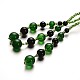 Perfect Design Glass Beaded Tassel Necklaces X-NJEW-N0040-13A-2