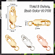 PandaHall Elite 30Pcs 3 Colors Zinc Alloy Lobster Claw Clasps FIND-PH0010-88-2