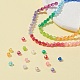 4200 pièces 15 couleurs bicône ab couleur plaqué perles acryliques transparentes écologiques TACR-FS0001-25-2