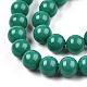 Chapelets de perles en verre opaque de couleur unie X-GLAA-T032-P10mm-12-3