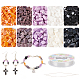 NBEADS About 480 Pcs Tila Beads Kit DIY-NB0008-72-1