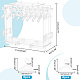 Pandahall Elite 1 Set transparenter Acryl-Ohrringständer EDIS-PH0001-28-3