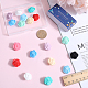 SUNNYCLUE 20Pcs 10 Colors Rose Food Grade Eco-Friendly Silicone Beads SIL-SC0001-44-3