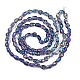 Electroplate Transparent Glass Beads Strands EGLA-N006-028-A01-2