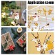 GORGECRAFT 30Pcs Wooden Christmas Ornaments Christmas Tree Decorations Snowflake Elk Snowman Blank Unfinished Wood Pendants with 30Pcs Rope Cords for DIY Crafts Home Christmas New Year Decorations WOOD-GF0001-85-5
