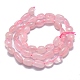 Chapelets de perles en quartz rose naturel X-G-O186-B-09-3