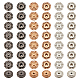 NBEADS 30 Sets Alloy Flower Snap Buttons FIND-NB0003-64-1