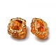 Perles acryliques transparentes imitation ambre MACR-D071-02H-4