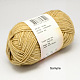 高品質手編み糸  ウールコットン糸  綿やウール  ダークブルー  2mm  約50グラム/ロール  10のロール/袋 YCOR-R012-005-3