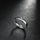 Moda 316l acero titanio anillos de dedo para las mujeres RJEW-BB07173-6-3