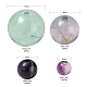 340pcs 4 perles de fluorite naturelle de style G-LS0001-49-3