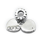 925 Sterling Silber European Beads STER-E064-06AS-1