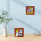 2 комплект 2 стиль панда фоторамка набор для валяния иглой для начинающих DIY-OC0012-05-6