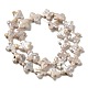 Hebras de perlas keshi de perlas barrocas naturales PEAR-E016-005-2