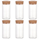 ガラス瓶  コルクプラグ付き  ウィッシングボトル  コラム  透明  3.7x7.8cm  内径：3.4のCM CON-WH0086-079-1
