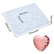 Stampo in resina siliconica cuore 5pcs olycraft DIY-OC0001-21-4