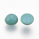 Accessoires d'artisanat teints turquoise synthétique pierres précieuses cabochons de dôme dos plat  X-TURQ-S266-4mm-01-2