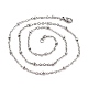 304 Stainless Steel Cable Chain Necklaces STAS-O053-29P-4