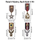 Ahandmaker 4 pièces costume insigne militaire médaille FIND-GA0002-86-2