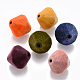Flocky Acrylic Beads X-FIND-R079-06-1