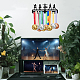 SUPERDANT Latin Dance Medal Hanger Display Dance Medals Holder Display Dance Metal Holder for Medals Gift for Dancers Can Withstand 10-15 kg ODIS-WH0021-734-7