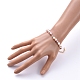 Natürliche kultivierte Süßwasserperlen Perlen Armbänder BJEW-JB05269-4