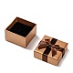 6 pcs cuadrados cajas anillo de cartón para regalos del festival de embalaje X-CBOX-C011-6-5