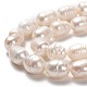 Brins de perles de culture d'eau douce naturelles PEAR-L033-80-01-2