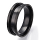 201 кольцо из нержавеющей стали с рифлением для пальцев RJEW-TAC0017-8mm-05B-2