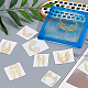 Olycraft 9Pcs 9 Styles Nickel Self-adhesive Picture Stickers DIY-OC0004-31-3