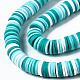 Handmade Polymer Clay Beads Strands CLAY-R089-8mm-085-2