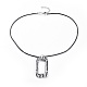 Ожерелья с подвесками из рафии NJEW-JN02360-2