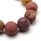 Frosted Natural Mookaite Round Bead Strands G-M064-12mm-11-2