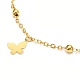 Butterfly Charm Necklace and Bracelets SJEW-JS01215-9